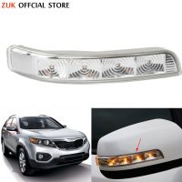 กระจกด้านข้างรถยนต์สัญญาณเลี้ยว LED ไฟสำหรับ KIA Sorento XM 2009-2014ปีกมองหลังกระจกตัวบ่งชี้กะพริบไฟได้โคมไฟทวนสัญญาณ