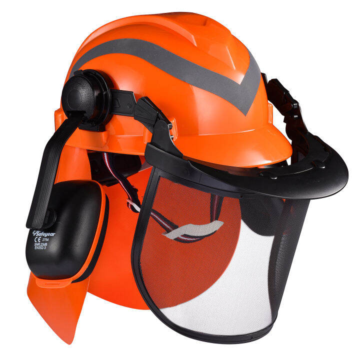 SAFEYEAR Pro Forestry Chainsaw Safety Helmet With Adjustable 27SNR Ear