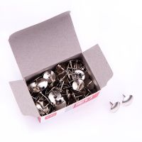 2Packs Metal Round Thumb Tacks Nickel Plated Anti Rust Pushpin Office Meeting Remark School Wall Art Class Sketch Tool 0020 Clips Pins Tacks