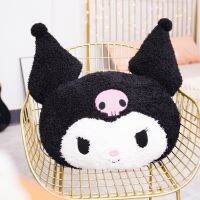 ตุ๊กตาผ้ากำมะหยี่ลายการ์ตูน Sanrio Kuromi ใหม่สีดำปีศาจน้อยหมอนหนุนสำนักงานเด็กนอนตุ๊กตาของขวัญสำหรับเด็กผู้หญิง