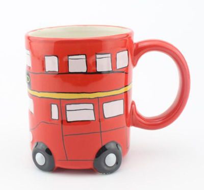 British Double - Decked Bus Ceramic Water Cups Milk Cups London Travel Souvenirs Mugs Home Office Drinkware Creative Gift