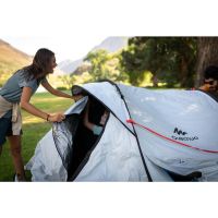 เต็นท์ตั้งแคมป์รุ่น 2 SECONDS FRESH&amp;BLACK สำหรับ 3 คน แบรนด์ QUECHUA 3 person blackout pop-up tent