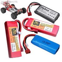 ljmu15 Upgrade 2500mah/3400mAh/3500mAh 2s 7.4V lipo battery For Wltoys 144001 124018 124019 12423 12428 RC Car Battery With T Plug