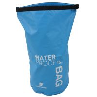 LUCKSTONE Waterproof Bag Pouch for Camping Kayak Fishing Rafting Canoe-kayak 15L Blue