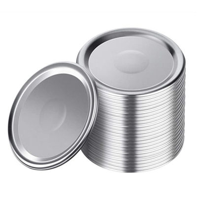 100PCS Glass Stickjar ฝาปิด Mason ฝาขวดแยกฝาครอบ Tinplate Mason Jar Canning Lids ปากกว้าง Canning Lids