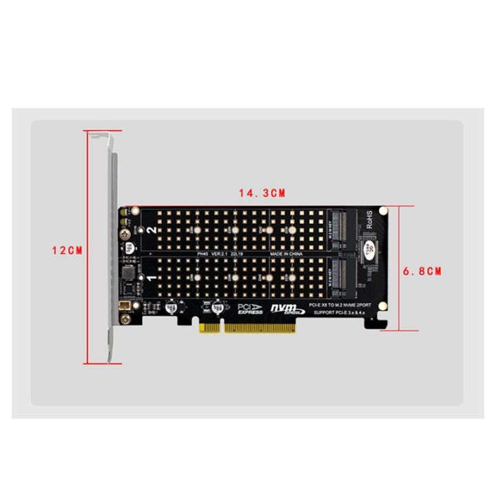 pci-e-x8-x16-double-disk-transfer-card-nvme-m-2-mkey-ssd-raid-array-expansion-adapter-motherboard-pci-e-3-0-4-0