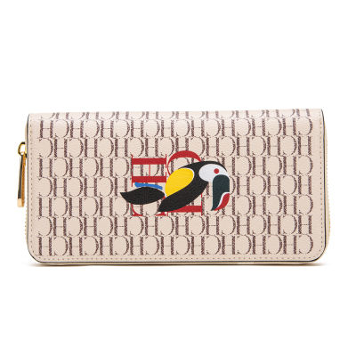 CHCH 2022 Luxury Designer Women Long Wallet Card Holder Printed Clutch Casual Zipper Pocket Phone Bags Ladies Female Purse
