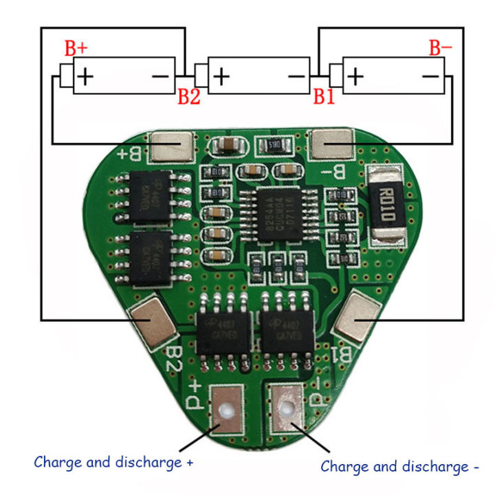 8a-แบตเตอรี่ลิเธียม3s-12v-แผ่นป้องกัน11-1v-12-6v-ป้องกันการชาร์จมากเกินไปและแผ่นป้องกันการจ่ายกระแสไฟฟ้ามากเกินไป