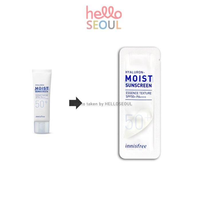 Innisfree Hyaluron Moist Sunscreen SPF50+ PA+++ (1ml Sample) Lazada PH