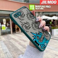 เคส JIUMOO สำหรับ Realme C2 C2S เคส A1K OPPO เคสโทรศัพท์แบบแข็งผิวด้านบางเฉียบลายมอนสเตอร์เคสขอบสี่เหลี่ยมซิลิโคนอ่อนการ์ตูนกันกระแทกคลุมทั้งหมดเคสป้องกันเลนส์กล้อง