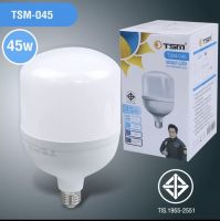 พร้อมส่ง หลอดไฟ LED ทรงกระบอก TSM 045 หลอดไฟLED 45Wแสงสีขาว