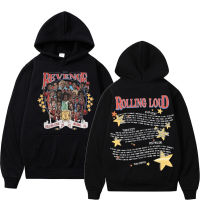 Revenge Hip Hop Oversized Graphic Hoodie Unisex Rapper Basketball Hoodies Heaven Painting Skeleton Skull Flame Sweatshirts Size XS-4XL