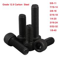 Grade 12.9 Carbon Steel British Standard Cap Allen Head Hexagon Socket Screw 5/8 7/16 3/8 5/16 1/4 3/16 5/32 1/8 Inch