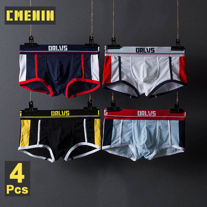 cmenin-orlvs-4pcs-ร้อนผ้าฝ้ายชุดชั้นในชายนักมวยกางเกงชั้นในผู้ชายกางเกงเอวต่ำเซ็กซี่ผู้ชายกางเกงนักมวยกางเกงขาสั้นmasculino-or193