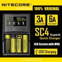 Nitecore Sc4 ที่ชาร์จแบตเตอรี่อัจฉริยะหน้าจอ Lcd Li-Ion 18650 14500 26650 32650 แบตเตอรี่