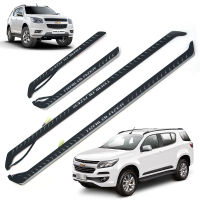 ชายบันไดเรืองแสง LED ชายบันได กาบบันได บันไดชายน้ำ สีดำ จำนวน 4ชิ้น  Chevrolet TRAILBLAZER  LT LTZ 4WD 2WD เชฟโลเลต โคโรลาโด้ โคโลราโด เทเบเซอร์ ปี 2012-2018