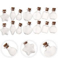 48Pcs Small Wishing Bottles Mini Glass Jars with Cork Stoppers Mini Drifting Bottle Decorations