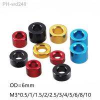 M3 aluminum washer M3x6x0.5/1/1.5/2/2.5/3/4/5/6/8/10/12/15mm M3 M5 M6 M8 M10 colourful Anodized aluminum flat Washers Gasket