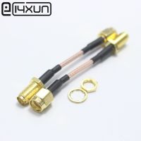 1Pcs RP SMA Male To RP SMA Female Jack RF Coaxial Bulkhead Crimp Connector RG316 Coax Cable Jumper Pigtail 5CM 10CM 15CM 20CM