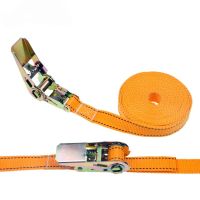 1pcs 2.5cm * 5 Meters 900KG Metal Cargo Lashing Polyester Webbing Straps, Hold Secure Ratchet Tie Down Cam Buckle Winch Strap