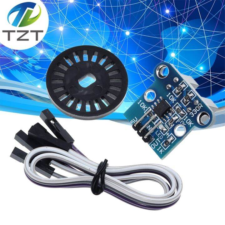 Hc020k Double Speed Measuring Sensor With Photoelectric Encoders Kit For Arduino Tacho Slot