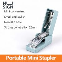 Deli Nusign Mini Stapler Portable Paper Binding Tool with Staples for Students Office School Stationery Staplers Punches