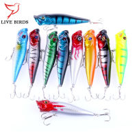 12G Fishing Lure ประดิษฐ์ Bionic Popper เหยื่อ9ซม. พลาสติก Hard Lures Swimbait Fishing Tackle เครื่องมือ6 # Hook