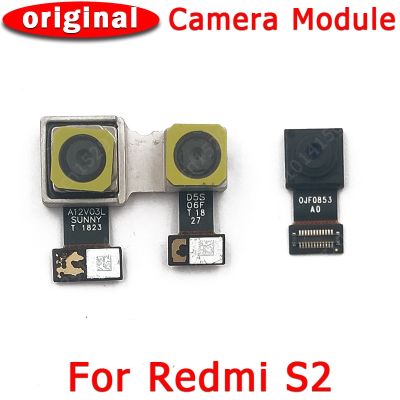 กล้องด้านหน้าและด้านหลังเดิมสําหรับ Xiaomi Redmi S2 กล้องหน้าหันหน้าไปทางหลักโมดูล Flex Cable อะไหล่ทดแทน