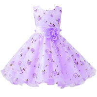 Summer Pink Baby Gir Dress Kids Dresses For Girls Children Costume Flower White Party Wedding Princess Dress 2-10 Years