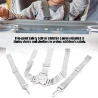 5-point Childrens Dining Chair Seat Belt Five-point Safety Seat Child Child Straps Belt Stroller I4B9