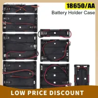 DAOQIWANGLUO 5ชิ้น/10ชิ้น DIY พร้อมตะกั่วสาย3.7V/1.5V คลิปกล่องแบตเตอรี่ AA เคสแบตเตอรี่18650ที่ยึดแบตเตอรี่ขนาดมาตรฐาน