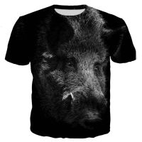 2022 A Wild Boar Men/women New Fashion Cool 3D Printed T-shirts Casual Style T Shirt Streetwear Tops Dropshipping