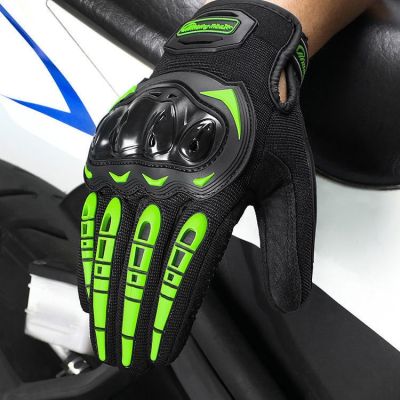 Off road motorcycle riding gloves summer breathable motorcycle full finger gloves touch screen cross border riding gloves