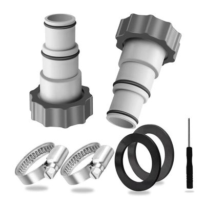 Hose Drain Plug Connector Adapter Kit 1.5 Inch to 1.25 Inch Hose Adapter Kit Hose Adapter Kit for Intex