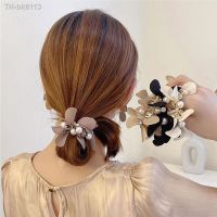 ☇✔ Ruoshui Woman Pearl Rhinestone Hair Ties Women Hair Accessories Rubber Band Elastic Hairband Scrunchies Hair Ring Rope Headwear