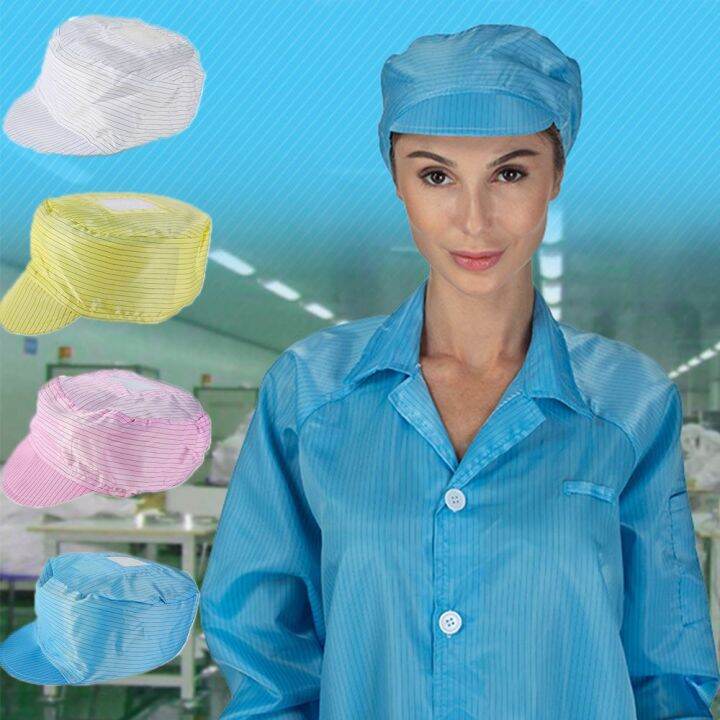 DARCYSI Food Caps AntiStatic Helmet Clean Room Safety Hats Dust Cap