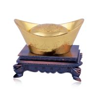 2016 Hot Selling Feng Shui Auspicious Gold Ingot Chinese Wealth metal Ingots K1031