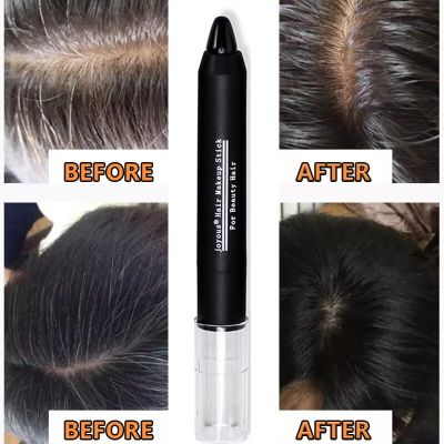 ‘；【。- Black Brown One-Time Hair Dye Pen Instant Gray Root Coverage Hair Color Cream Stick Pen Fast Temporary 3.5G Cover Up White Hair
