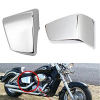 Motorcycle Chrome ABS Plastic Battery Side Fairing Cover For Honda Shadow VT750 VT400 1997-2003