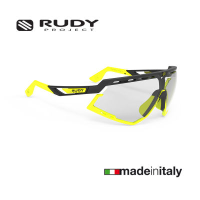 แว่นกันแดด Rudy Project Defender Black Yellow / ImpactX Photochromic 2Laser Black แว่นกันแดดปรับสีอัตโนมัติ แว่นกันแดดสปอร์ต แว่นกีฬา ติดคลิปสายตาได้ [Technical Performance Eyewear]