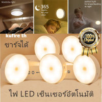 ไฟติดผนังแบบไร้สาย โคมไฟ LED ไฟกลางคืน ไฟติดห้องนอน ไฟLED สามารถติดผนังด้วยเทปแม่เหล็ก ติดตั้งบันได ไฟเซ็นเซอร์ แบบชาร์จไฟ USB