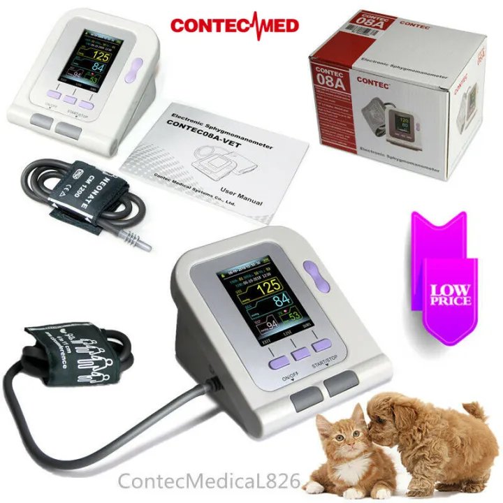 CONTECMED CONTEC08A-VET Veterinary Blood Pressure Monitor VET PET NIBP  Monitor BP Machine 6-11CM Cuff+Software Animal Electronic Sphygmomanometer  | Lazada PH
