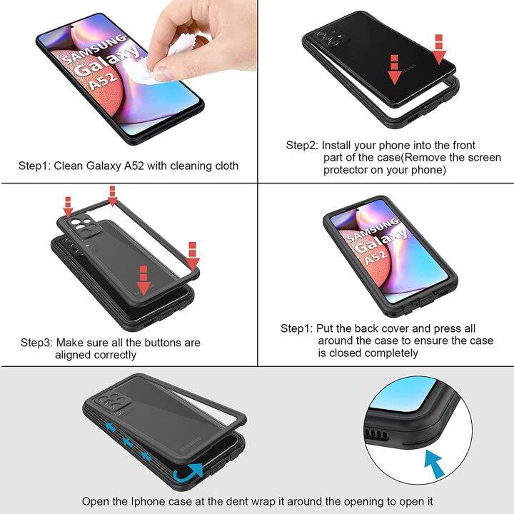ip68-waterproof-case-for-samsung-galaxy-a22-a42-5g-water-proof-sealed-cover-underwater-360-protect-for-samsung-22-snowproof-case