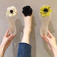 2022 fashion waterproof breathable sweet summer beach shoes transparent plastic crystal dogwood flower jellies sandals ❀