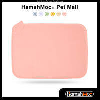 HamshMoc กันน้ำสัตว์เลี้ยง Placemat ลื่นแมวให้อาหารเสื่อมัลติฟังก์ชั่อาหารเสื่อป้องกันน้ำล้นอาหารระเบียบบนพื้นสำหรับแมวสุนัข