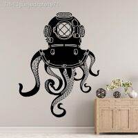 Wall stickers▫ 13guejudroto1971 Polvo tentacles decalque parede submarina banheiro decoração de vinil porta janela adesivo animais mar kraken arte papel e074