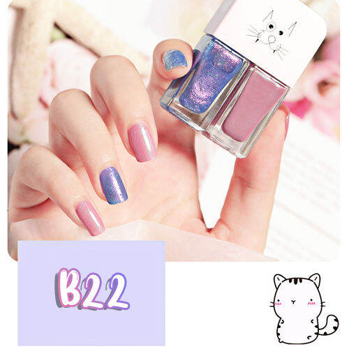 ABS [Malaysia Stock] Nail Polish Peel Off Glossy Sparkling Glitter Gift  Beauty for Women Girl Kids - Pewarna Cat Kuku Ready Stock | Lazada