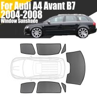 Custom Magnetic Car Window Sunshade For Audi A4 Avant B7 2004-2008 Allroad Wagon Curtain Mesh Front Windshield Frame Curtain Sunshades