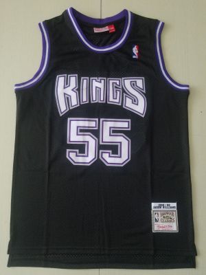 Ready Stock Shot Goods Mens No 55 Jason Williams Sacramento Kings Mitchell Ness 1998-99 Hardwood Classics Swingman Jersey- Black