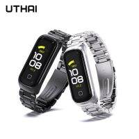 UTHAI S50 Strap Jam Tangan Magnetis Gesper Milano Baja Tahan Karat Logam untuk Gelang Jam Tangan Samsung GALAXY FIT 2